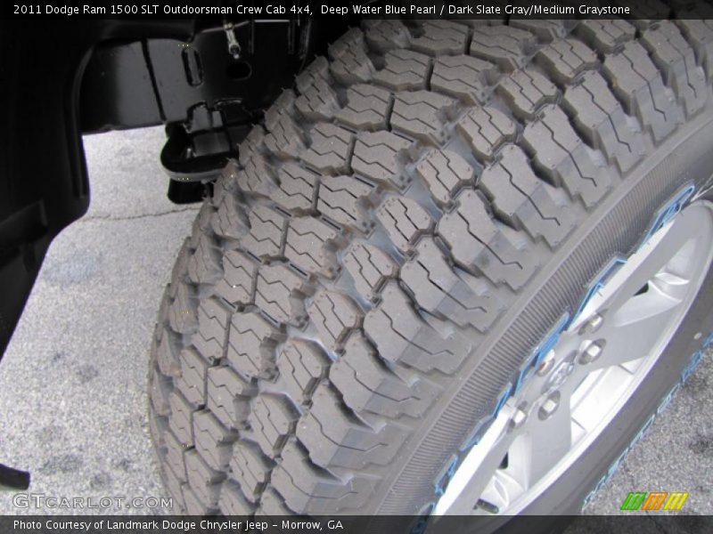 Deep Water Blue Pearl / Dark Slate Gray/Medium Graystone 2011 Dodge Ram 1500 SLT Outdoorsman Crew Cab 4x4