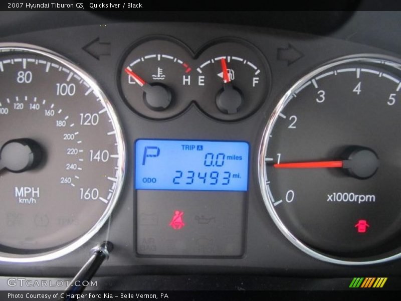 Quicksilver / Black 2007 Hyundai Tiburon GS