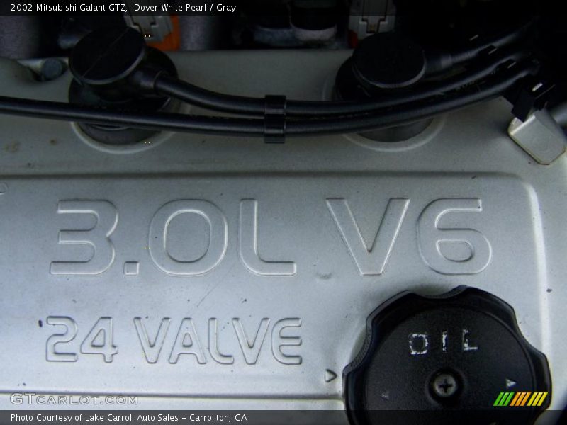 Dover White Pearl / Gray 2002 Mitsubishi Galant GTZ