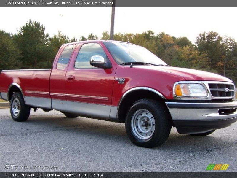 Bright Red / Medium Graphite 1998 Ford F150 XLT SuperCab