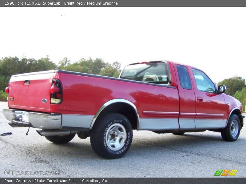 Bright Red / Medium Graphite 1998 Ford F150 XLT SuperCab