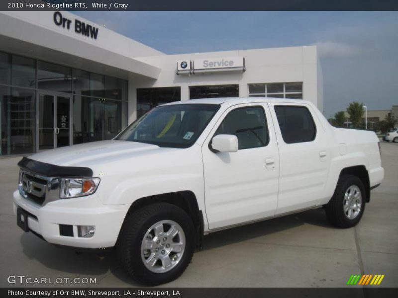 White / Gray 2010 Honda Ridgeline RTS