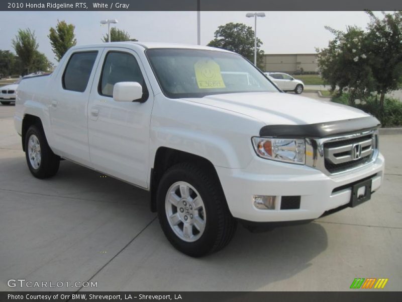 White / Gray 2010 Honda Ridgeline RTS