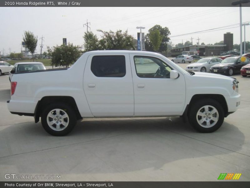 White / Gray 2010 Honda Ridgeline RTS