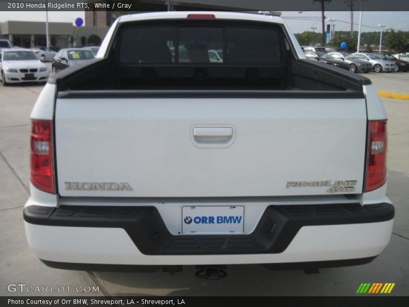 White / Gray 2010 Honda Ridgeline RTS