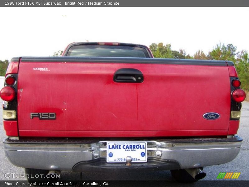 Bright Red / Medium Graphite 1998 Ford F150 XLT SuperCab