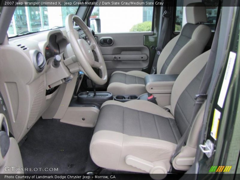 Jeep Green Metallic / Dark Slate Gray/Medium Slate Gray 2007 Jeep Wrangler Unlimited X