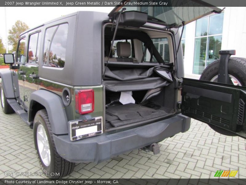 Jeep Green Metallic / Dark Slate Gray/Medium Slate Gray 2007 Jeep Wrangler Unlimited X