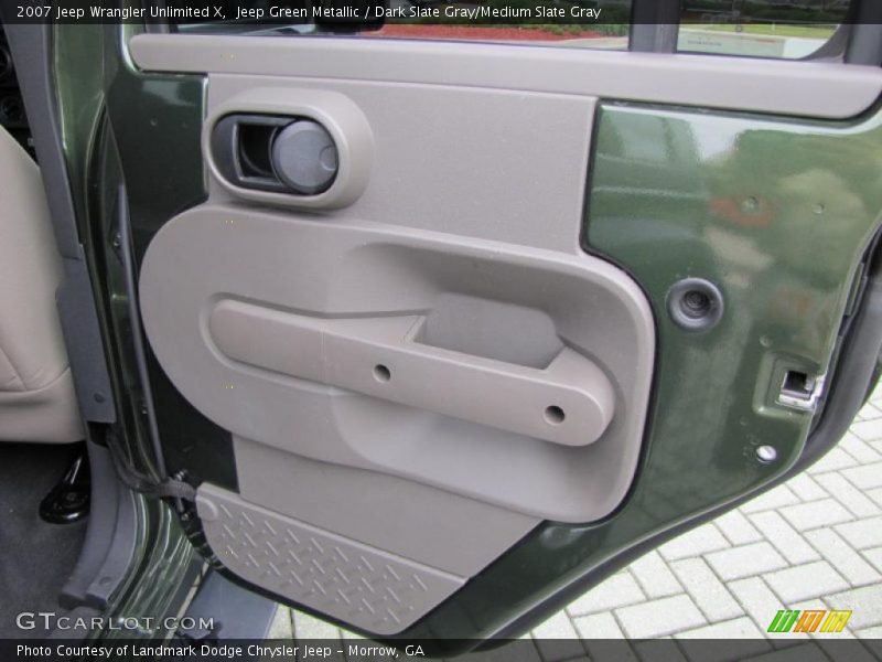 Jeep Green Metallic / Dark Slate Gray/Medium Slate Gray 2007 Jeep Wrangler Unlimited X