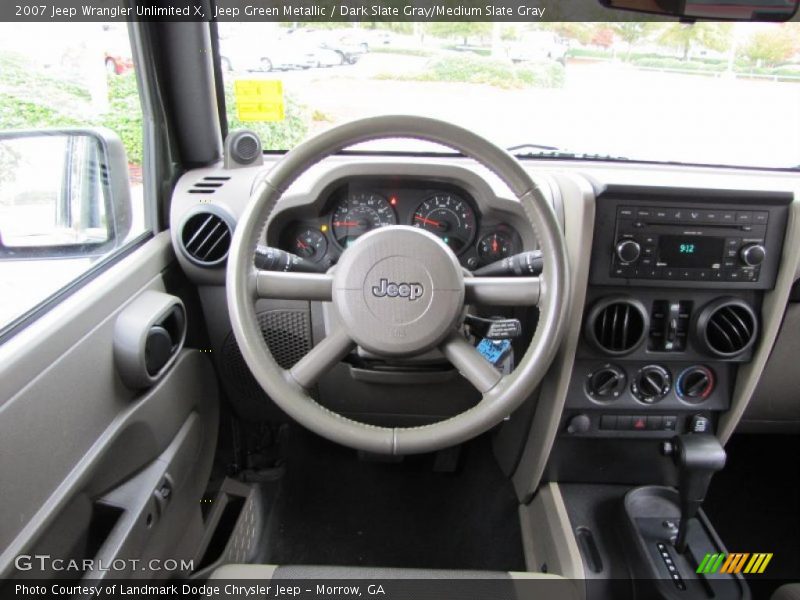 Jeep Green Metallic / Dark Slate Gray/Medium Slate Gray 2007 Jeep Wrangler Unlimited X