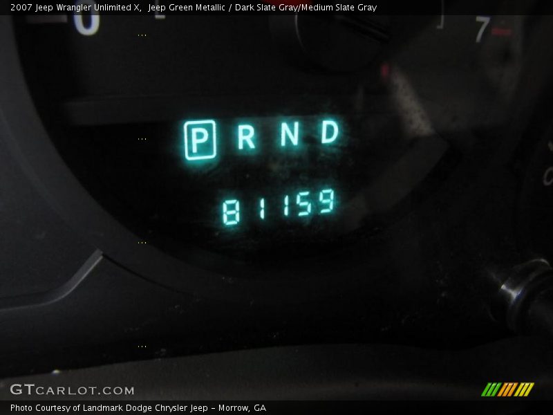 Jeep Green Metallic / Dark Slate Gray/Medium Slate Gray 2007 Jeep Wrangler Unlimited X