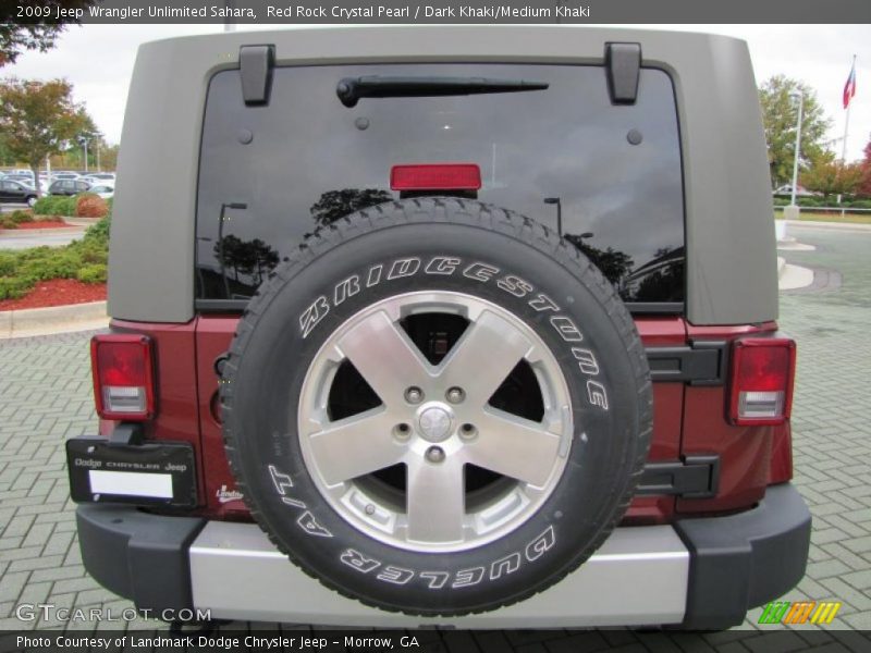 Red Rock Crystal Pearl / Dark Khaki/Medium Khaki 2009 Jeep Wrangler Unlimited Sahara