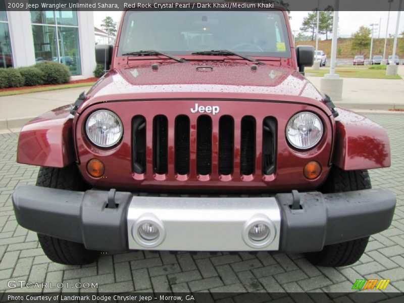 Red Rock Crystal Pearl / Dark Khaki/Medium Khaki 2009 Jeep Wrangler Unlimited Sahara
