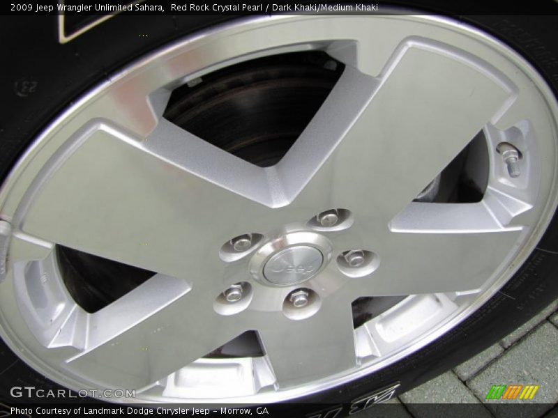 Red Rock Crystal Pearl / Dark Khaki/Medium Khaki 2009 Jeep Wrangler Unlimited Sahara