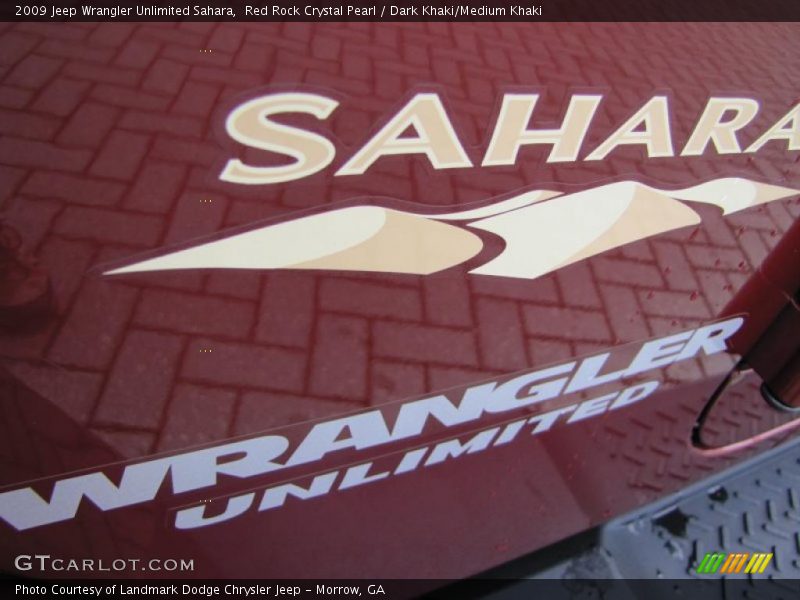 Red Rock Crystal Pearl / Dark Khaki/Medium Khaki 2009 Jeep Wrangler Unlimited Sahara