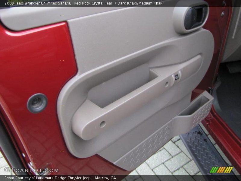 Red Rock Crystal Pearl / Dark Khaki/Medium Khaki 2009 Jeep Wrangler Unlimited Sahara