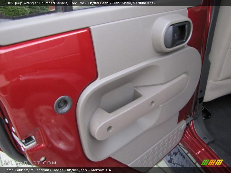 Red Rock Crystal Pearl / Dark Khaki/Medium Khaki 2009 Jeep Wrangler Unlimited Sahara