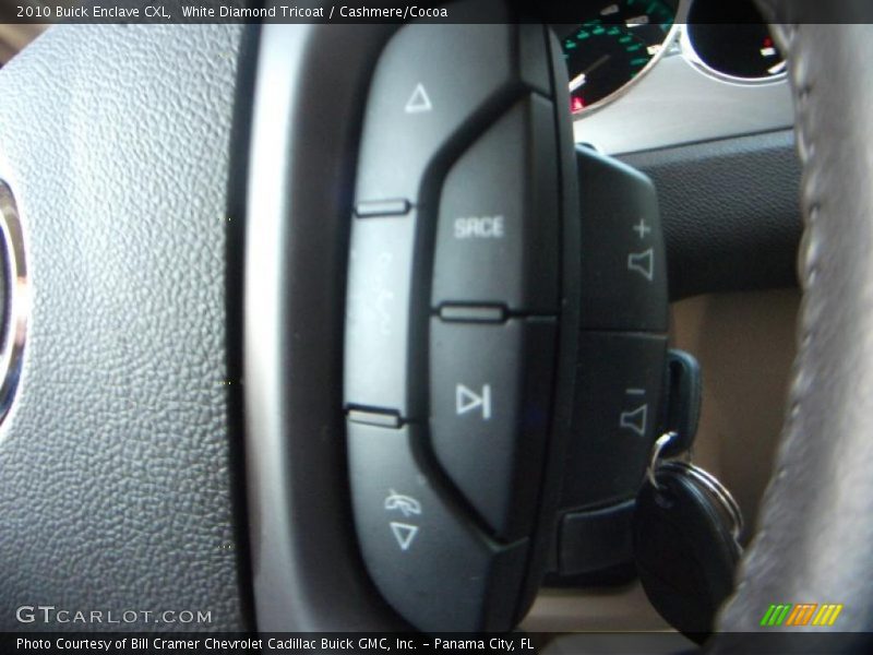 White Diamond Tricoat / Cashmere/Cocoa 2010 Buick Enclave CXL