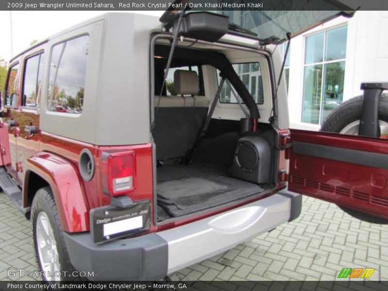 Red Rock Crystal Pearl / Dark Khaki/Medium Khaki 2009 Jeep Wrangler Unlimited Sahara
