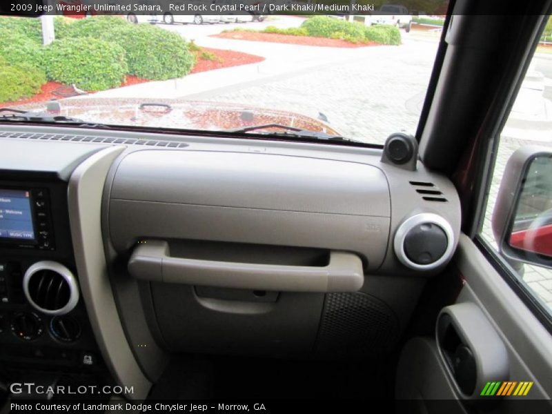Red Rock Crystal Pearl / Dark Khaki/Medium Khaki 2009 Jeep Wrangler Unlimited Sahara