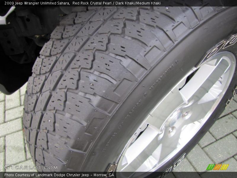 Red Rock Crystal Pearl / Dark Khaki/Medium Khaki 2009 Jeep Wrangler Unlimited Sahara