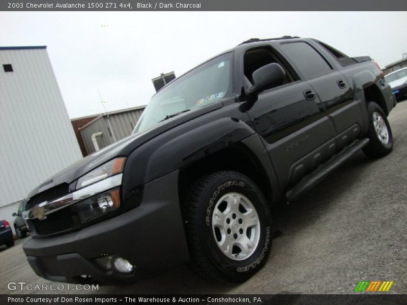 Black / Dark Charcoal 2003 Chevrolet Avalanche 1500 Z71 4x4