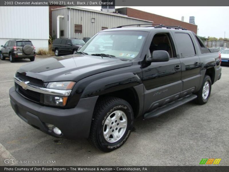 Black / Dark Charcoal 2003 Chevrolet Avalanche 1500 Z71 4x4