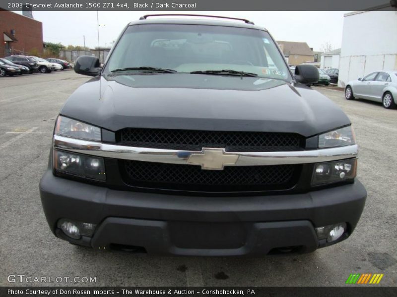 Black / Dark Charcoal 2003 Chevrolet Avalanche 1500 Z71 4x4