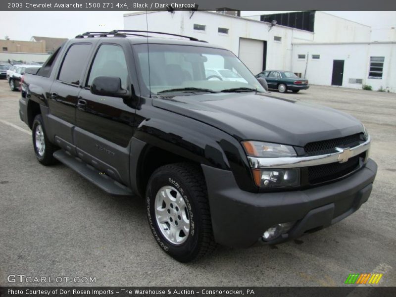 Black / Dark Charcoal 2003 Chevrolet Avalanche 1500 Z71 4x4