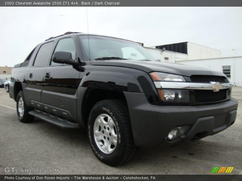 Black / Dark Charcoal 2003 Chevrolet Avalanche 1500 Z71 4x4