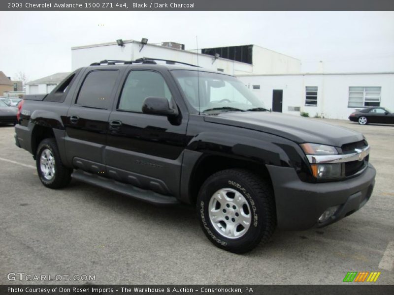 Black / Dark Charcoal 2003 Chevrolet Avalanche 1500 Z71 4x4