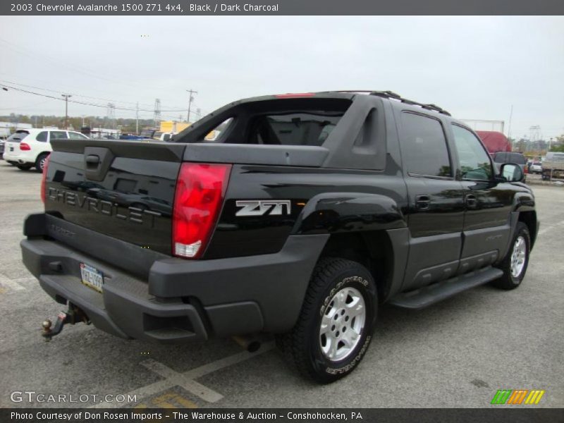 Black / Dark Charcoal 2003 Chevrolet Avalanche 1500 Z71 4x4