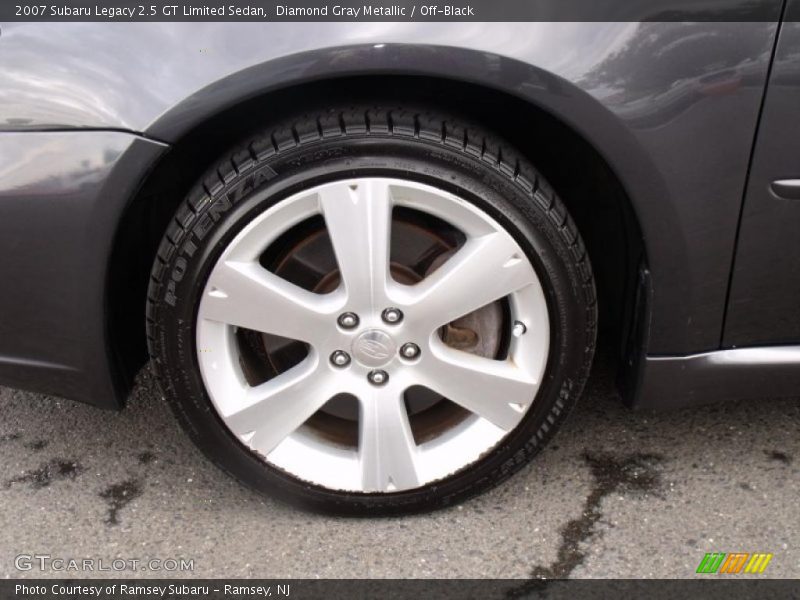 Diamond Gray Metallic / Off-Black 2007 Subaru Legacy 2.5 GT Limited Sedan