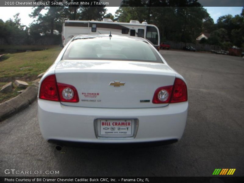 Summit White / Titanium 2010 Chevrolet Malibu LT Sedan