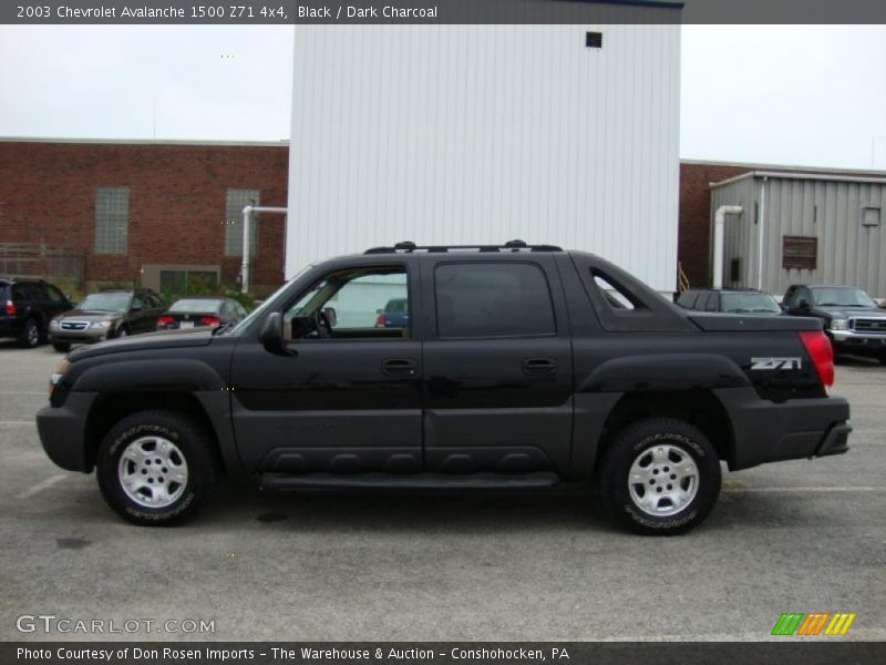 Black / Dark Charcoal 2003 Chevrolet Avalanche 1500 Z71 4x4