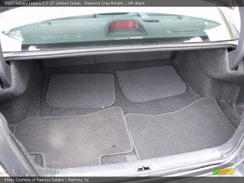  2007 Legacy 2.5 GT Limited Sedan Trunk