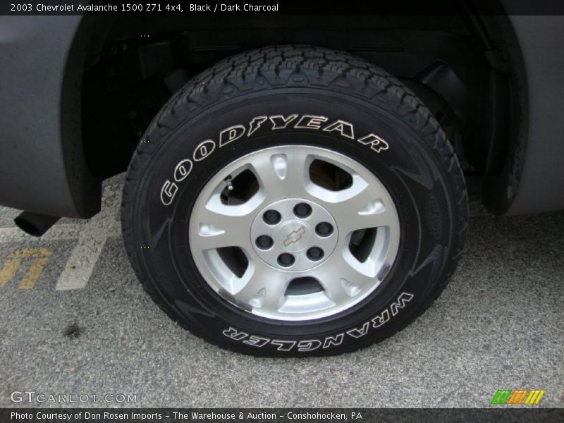 Black / Dark Charcoal 2003 Chevrolet Avalanche 1500 Z71 4x4