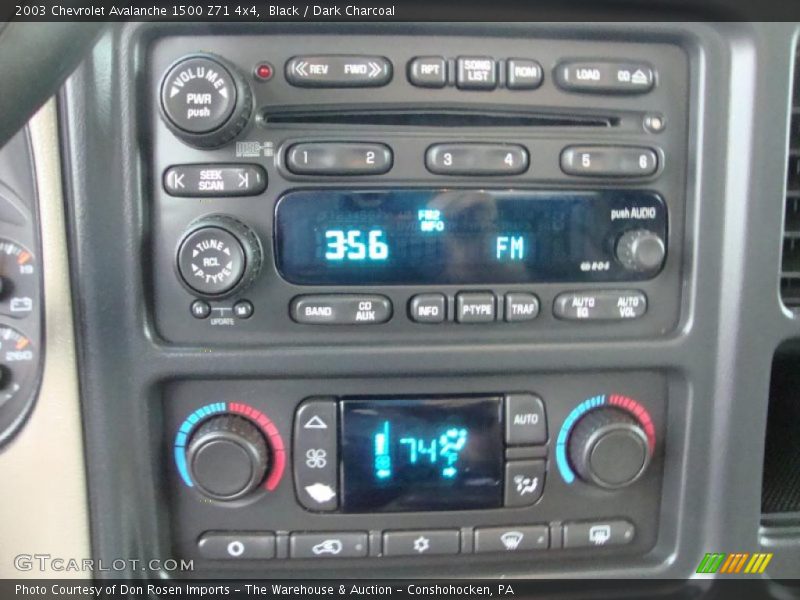 Black / Dark Charcoal 2003 Chevrolet Avalanche 1500 Z71 4x4