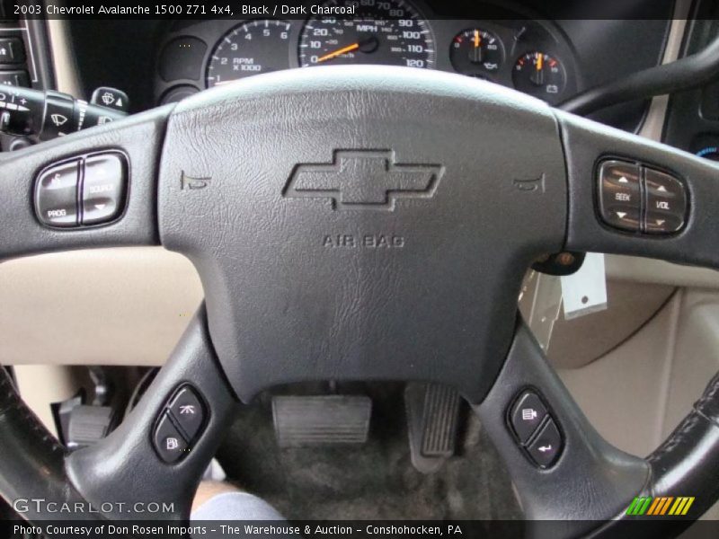 Black / Dark Charcoal 2003 Chevrolet Avalanche 1500 Z71 4x4