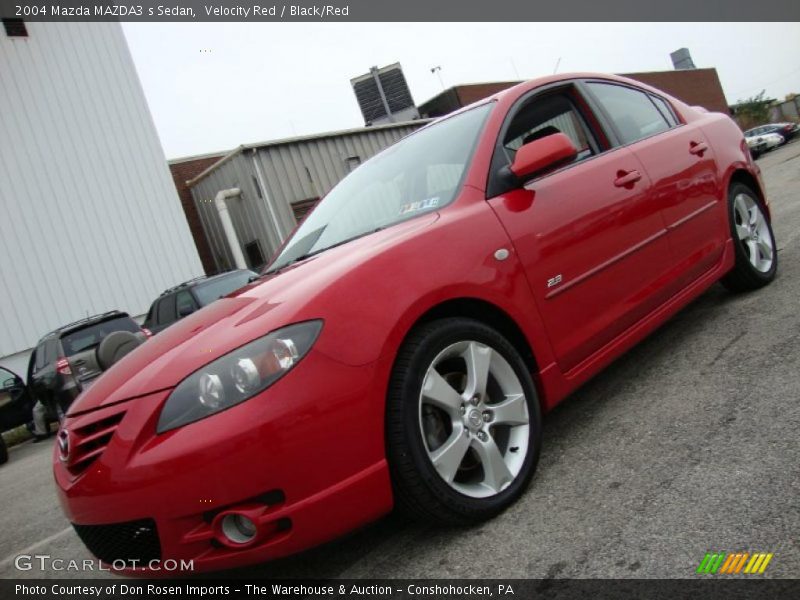 Velocity Red / Black/Red 2004 Mazda MAZDA3 s Sedan