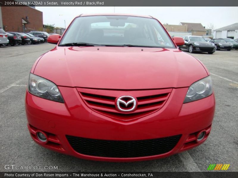 Velocity Red / Black/Red 2004 Mazda MAZDA3 s Sedan