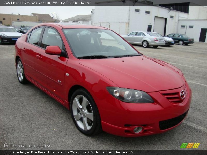 Velocity Red / Black/Red 2004 Mazda MAZDA3 s Sedan
