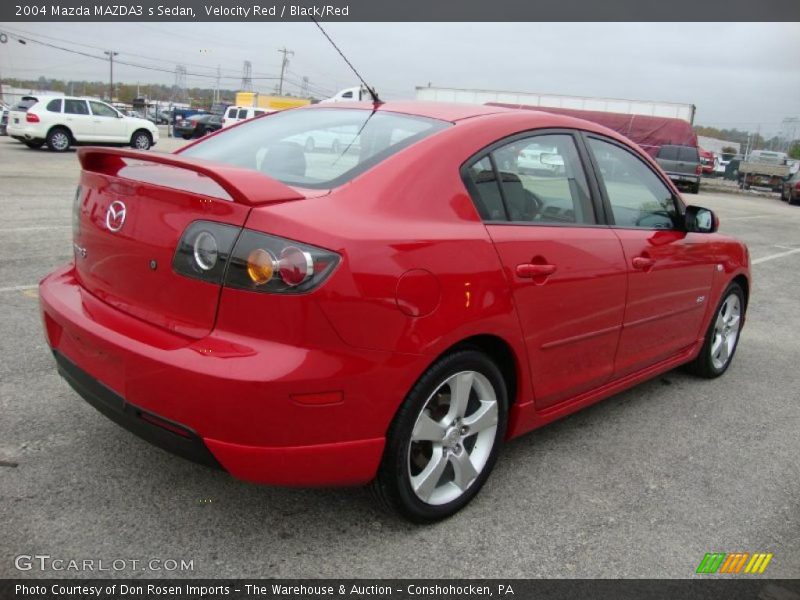 Velocity Red / Black/Red 2004 Mazda MAZDA3 s Sedan