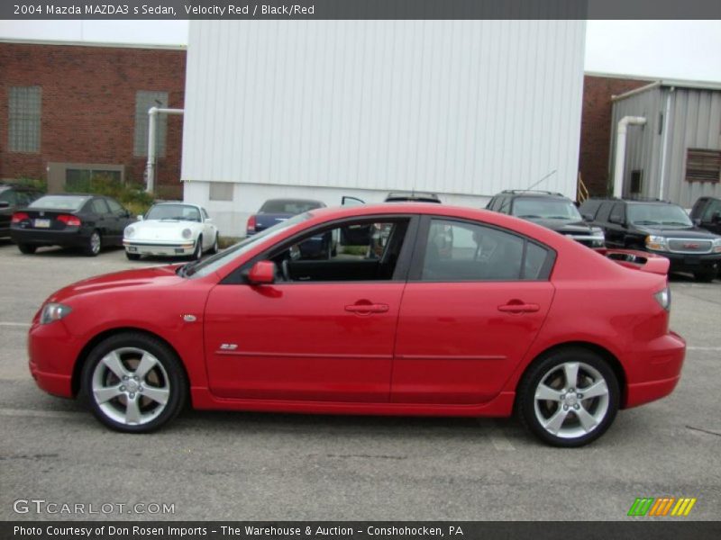 Velocity Red / Black/Red 2004 Mazda MAZDA3 s Sedan