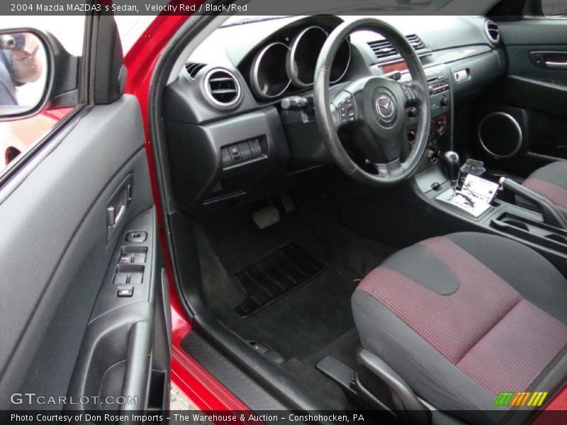 Black/Red Interior - 2004 MAZDA3 s Sedan 