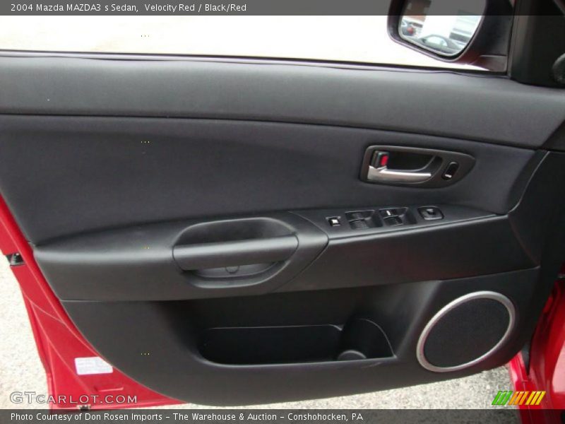 Velocity Red / Black/Red 2004 Mazda MAZDA3 s Sedan