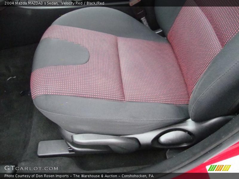 Velocity Red / Black/Red 2004 Mazda MAZDA3 s Sedan