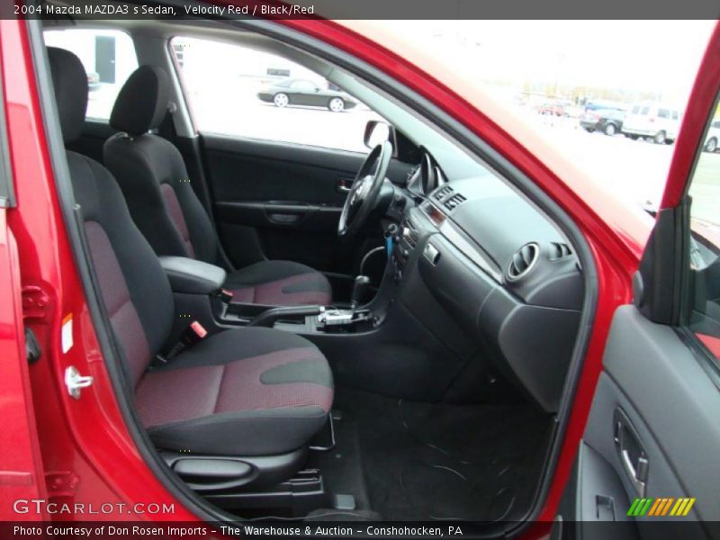 Velocity Red / Black/Red 2004 Mazda MAZDA3 s Sedan
