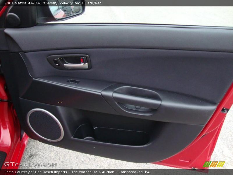 Velocity Red / Black/Red 2004 Mazda MAZDA3 s Sedan
