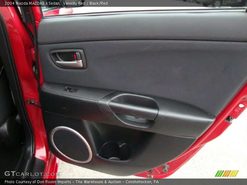 Velocity Red / Black/Red 2004 Mazda MAZDA3 s Sedan